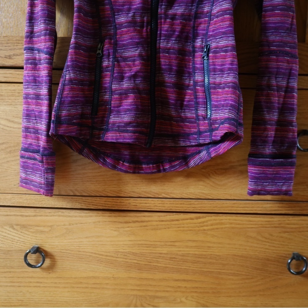 Lululemon Define Jacket in Space Dye Twist Regal Plum Alarming Womens Size 6 - Picture 5 of 11